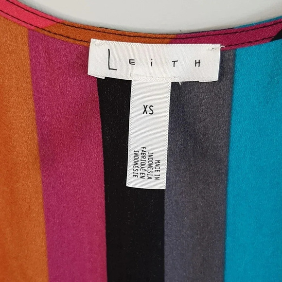 Leith Striped Long Full Length Maxi  Wrap Sleeveless Women's Colorful Dress | XS - Picture 12 of 14